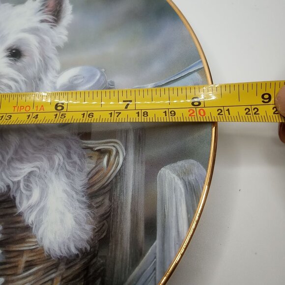 Decorative Limited Edition West Highland Terrier Collectible Plate by Paul Doyle - Picture 8 of 9